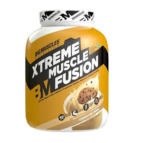 BIGMUSCLES Xtreme Muscle Fusion 2.7 Kg | 30 Gm Protein | 60 Gm Carb | 2.5 Gm Creatine | Muscle Gainer | Product Expiry - Mar 2025