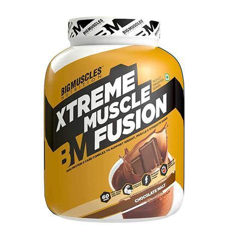 BIGMUSCLES Xtreme Muscle Fusion 2.7 Kg | 30 Gm Protein | 60 Gm Carb | 2.5 Gm Creatine | Muscle Gainer | Product Expiry - Mar 2025