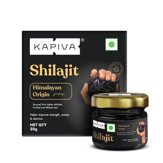 Kapiva Himalayan Shilajit/Shilajeet Resin, 20g - Performance Booster For Endurance and Stamina | Free Delivery | Product Expiry - 28/02/27