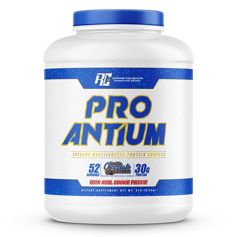 RONNIE COLEMAN Pro Antium 5lb/2.3Kg | 52 Serving | Double Chocolate Cookies | 30g Protein | Muscle Builder | Free Delivery | Product Expiry -  28/2/2026