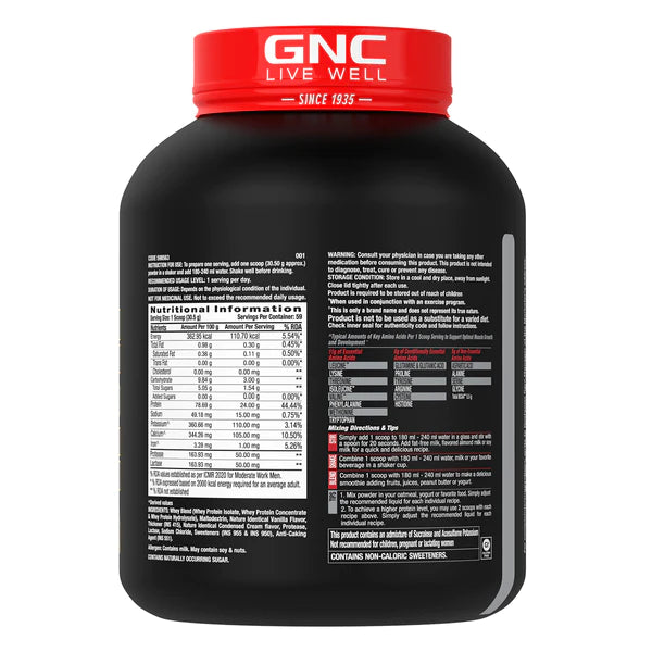 GNC AMP GOLD SERIES 100% WHEY PROTEIN ADVANCED| Product Expiry-30 JAN 2025