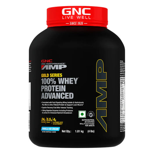 GNC AMP GOLD SERIES 100% WHEY PROTEIN ADVANCED| Product Expiry-30 JAN 2025