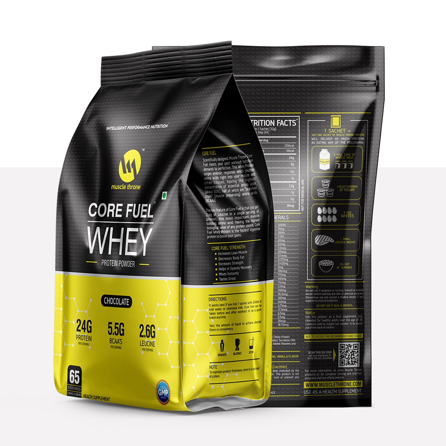 MUSCLE THRONE CORE FUEL WHEY PROTEIN CHOCOLATE 2 KG