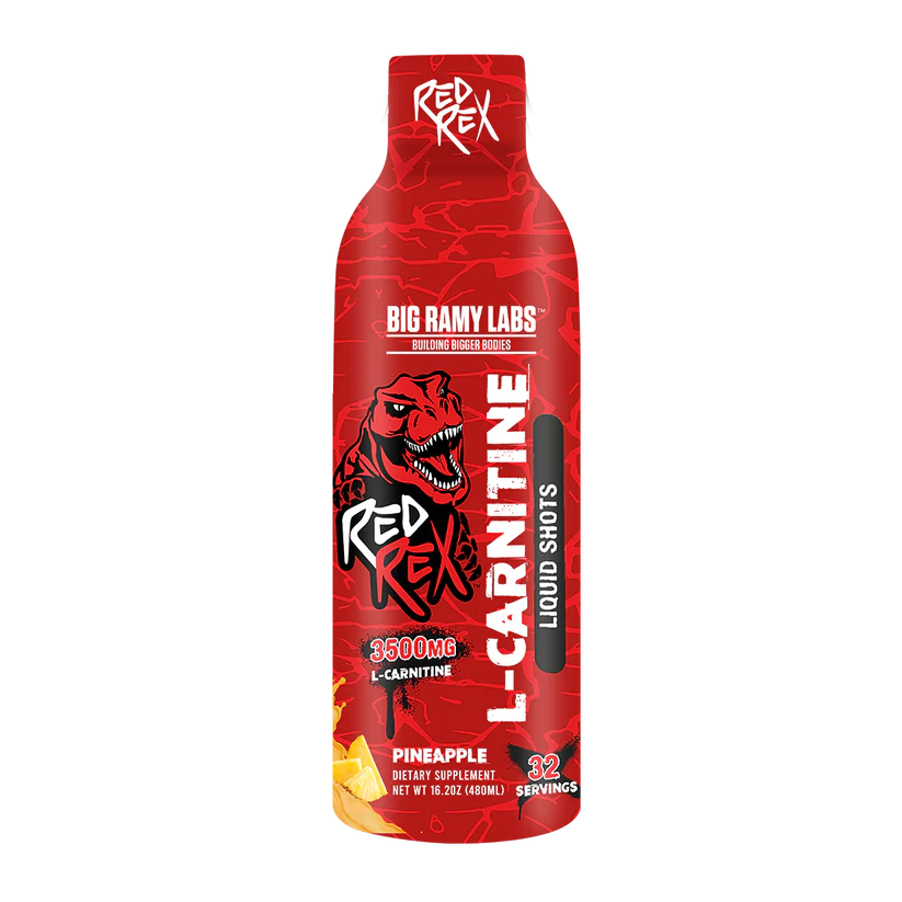 Big Ramy Labs RedRex L-Carnitine Pineapple 3500 Mg 480 Ml | Fat Burner | Boost Metabolism | 32 Servings | Product Expiry - July 2025