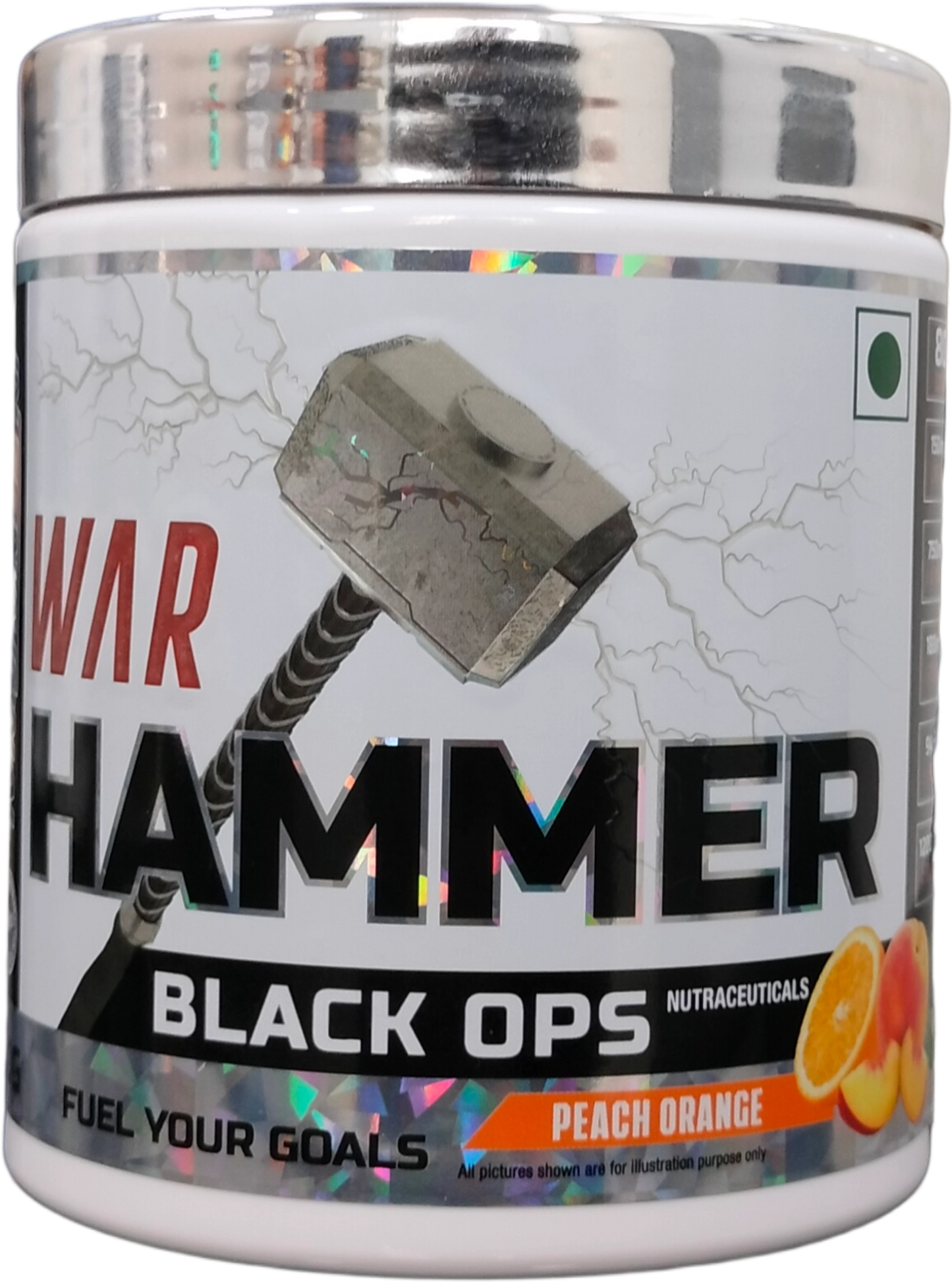 INTERNATIONAL PROTEIN BLACK OPS WAR HAMMER PEACH ORANGE 360G | Pumps & Performance | 80 Servings | Product Expiry - 25/09/25