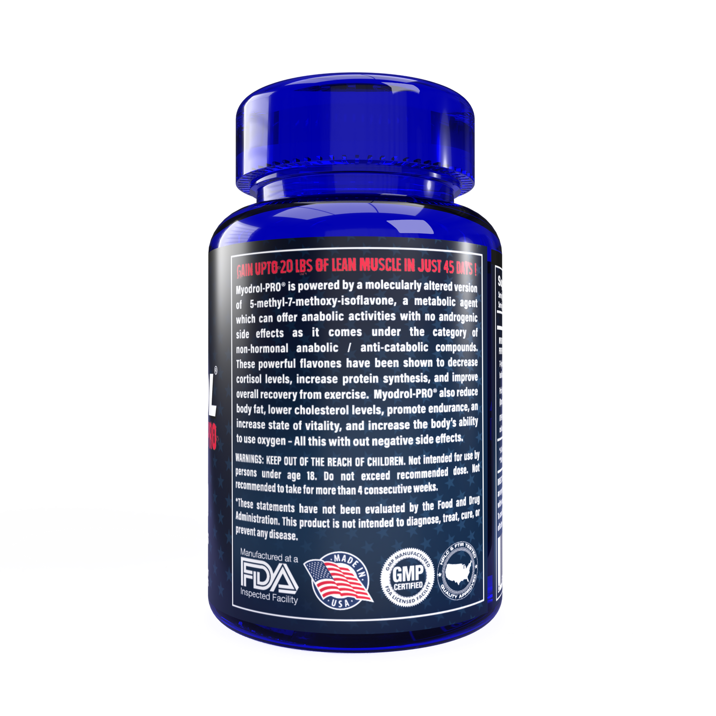 Myodrol-HSP® PRO 30 Caplets – The One & Only Original Muscle Creator for Advanced Athletes & Professional Bodybuilders | Product Expiry - MAR 2026