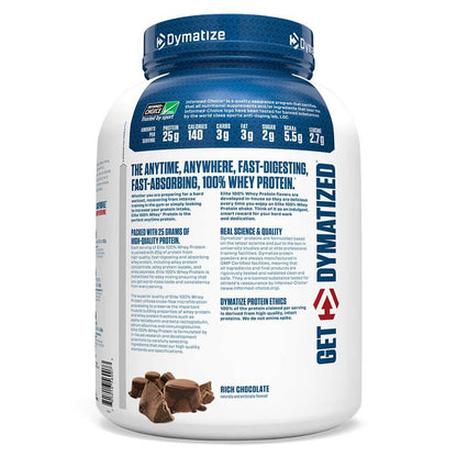 Dymatize Elite 100% Whey Protein, 2.27 kg (5 lb), Rich Chocolate | Product Expiry - 09/2024