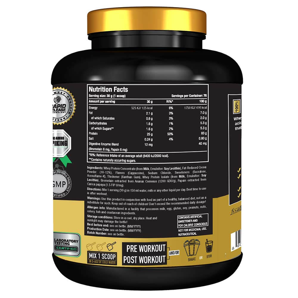 One Science Nutrition (OSN) Premium Whey Protein [Grass Fed Whey] - 25g Protein, 6.6g BCAA & 5.2 gms L-Glutamine | Refuels & Repairs Muscles - 5 lbs - Chocolate Charge | Product Expiry - 08/2026