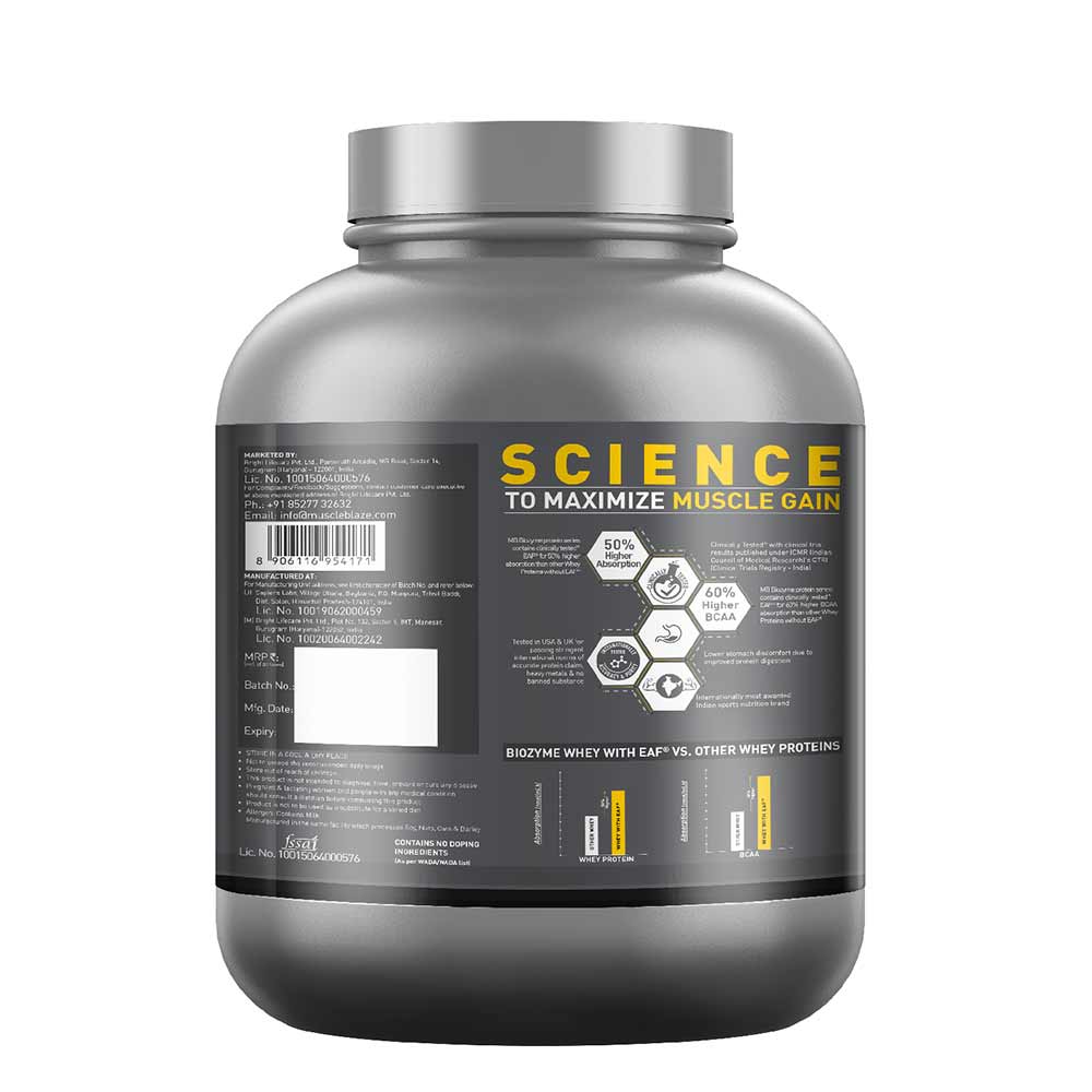 MuscleBlaze Biozyme Performance Whey, 2 kg (4.4 lb), Rich Chocolate | Product Expiry - 09 Dec 2025