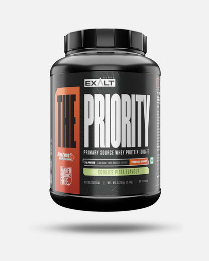 Exalt Supps The Priority Cookies Pista 2.4 Kg/5.29 Lbs | Primary Source Whey Isolate & When Concentrate | Delivery Free | Product Expiry - Oct 2026