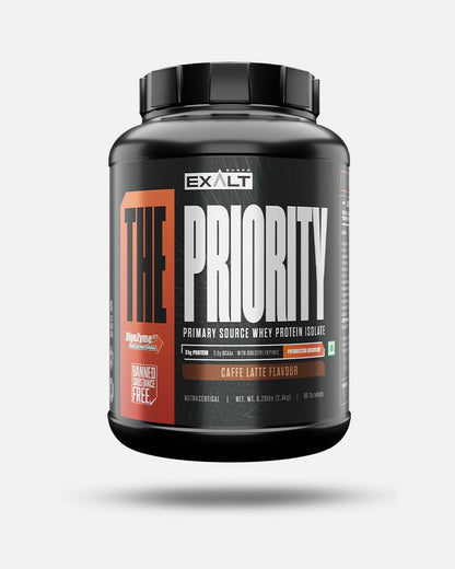 Exalt Supps The Priority Cafe Latte 2.4 Kg/5.29 Lbs | Primary Source Whey Isolate & When Concentrate | Product Expiry - Nov 2026