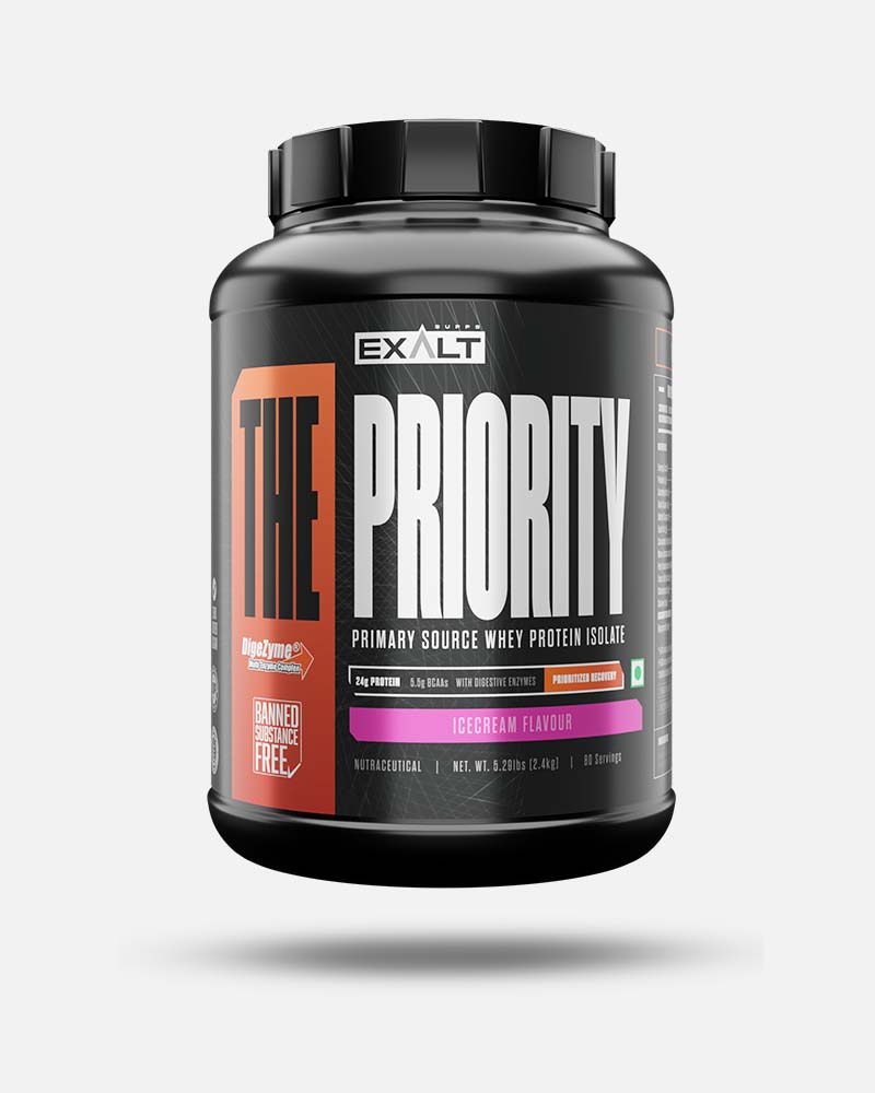 Exalt Supps The Priority IceCreame 2.4 Kg/5.29 Lbs | Primary Source Whey Isolate & When Concentrate | Delivery Free | Product Expiry - April 2026